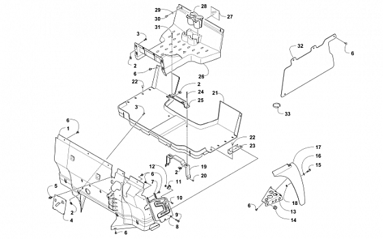 CONSOLE AND FLOOR PANEL ASSEMBLY