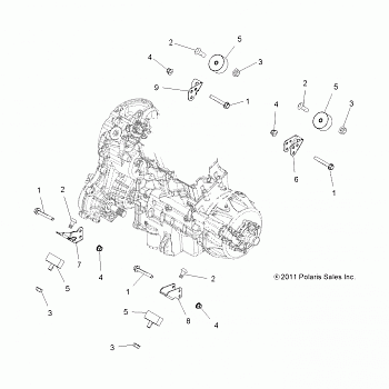 ENGINE, MOUNTING - A14ZN8EAB/C/I/M/P/S (49ATVENGINEMTG12SP850)