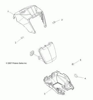 BODY, HEADLIGHT POD - A11MB46FZ (49ATVHEADLIGHT09SP500)