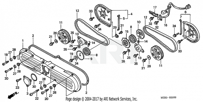 FRONT COVER + TIMING BELT