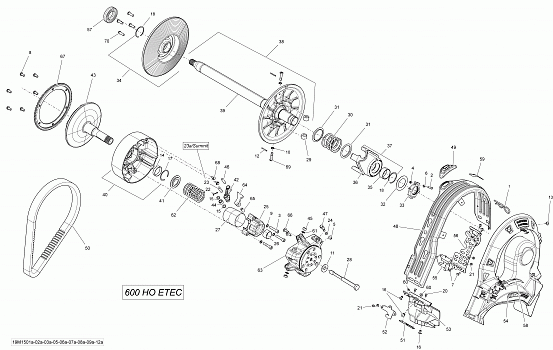 Pulley System 600HOETEC _19M1506a