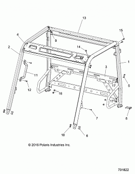 CHASSIS, CAB FRAME - R18RMAE4N8 (701822)