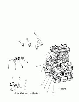 ENGINE, COOLING, THERMOSTAT and BYPASS - A18DCE87BB (100676)