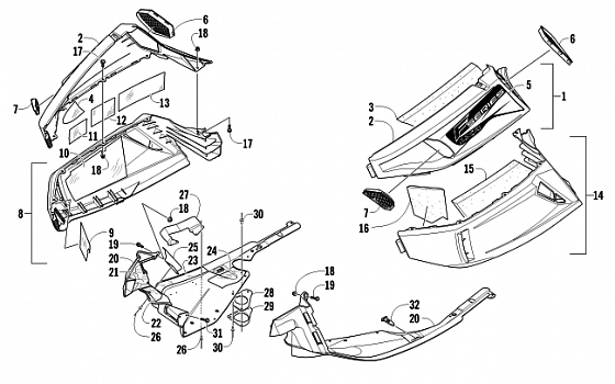 SKID PLATE AND SIDE PANEL ASSEMBLY