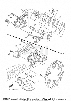 REAR BRAKE CALIPER