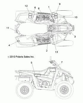 BODY, DECALS - A10NG50FA (49ATVDECAL10SCRAMI)