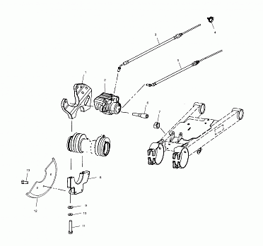REAR CALIPER MOUNTING - A00CL50AA (4954815481C009)