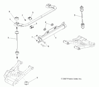 STABILIZER BAR, REAR - R08VH76AD/AG (49RGRSTABILIZERRR08VISTA)