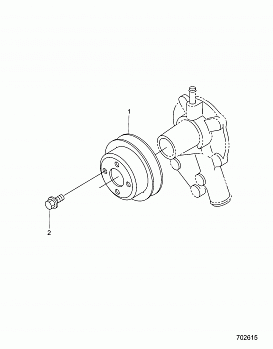 ENGINE, WATER PUMP PULLEY - R20RRED4F1/N1/SD4C1 (702615)