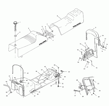 SEAT and GAS TANK - S01SS7AS (4960946094A005)