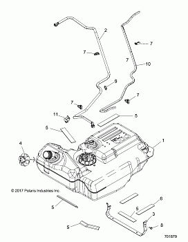 BODY, FUEL TANK - Z18VBE99BW (701879)