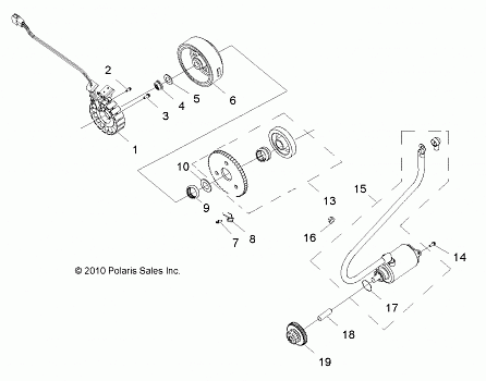 ENGINE, STARTING MOTOR - R14VA17AA/AF (49RGRSTARTINGMTR11RZR170)