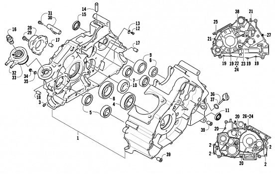 CRANKCASE ASSEMBLY (VIN: 4UF07ATV97T270001 and above)