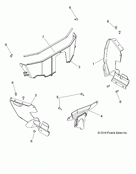 BODY, SPLASH SHIELDS - A16DAH57A1 (49ATVSHIELD15ACE570)