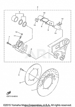 REAR BRAKE CALIPER