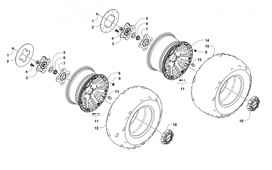 WHEEL AND TIRE ASSEMBLY