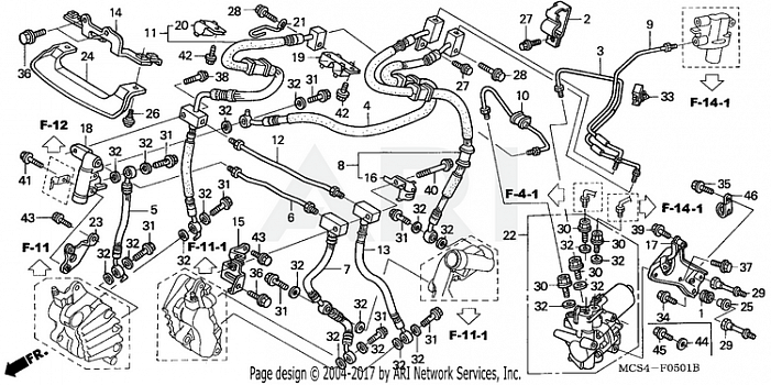 FRONT BRAKE HOSE (ST1300A)