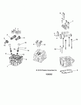 ENGINE, CYLINDER HEAD, CAMS and VALVES - A15SEA57AA/AC/AD/LD