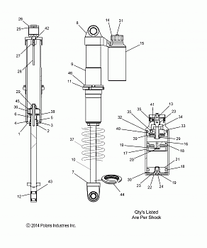 SUSPENSION, SHOCK, IFS (7044288) - S15DR6PEL (49SNOWSHOCKIFS7044288)