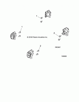 BRAKES, CALIPER MOUNTING - A18DAE57B2 (100680)