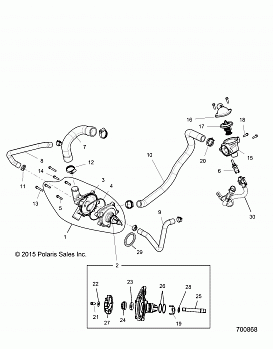 ENGINE, WATERPUMP AND BYPASS - Z18VBE99BW (700829)