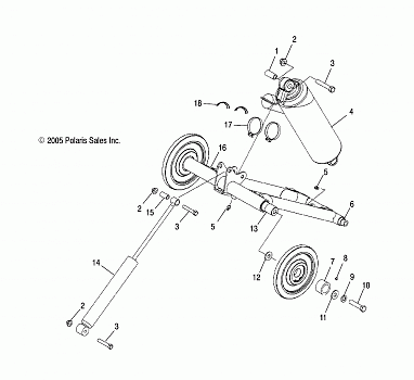 TORQUE ARM, REAR (M-10) - S06PT7HS (4997539753B13)