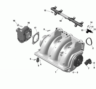 Engine - Air Intake Manifold -  1630 SCIC