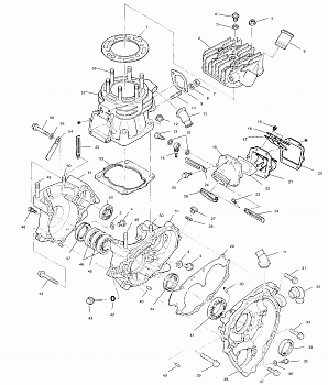 CRANKCASE and CYLINDER (SPORT) - W968540 (4935863586C013)