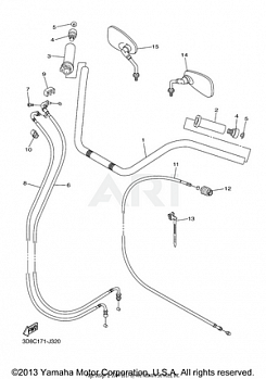 STEERING HANDLE CABLE