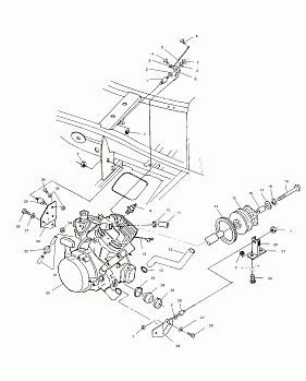 ENGINE MOUNTING - A02BA38CA (4969936993A09)