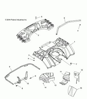 BODY, REAR CAB and REAR RACK - A15SXE95FK (49ATVCABRR15F1EU)