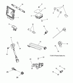 ELECTRICAL, SWITCHES, SENSORS, ECU and CONTROL MODULES - A15SVE95FW (49ATVSWITCHES14SCRAM)