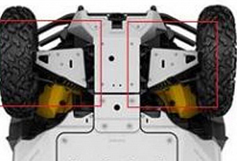 Защита передних рычагов Can Am Commander 715000660