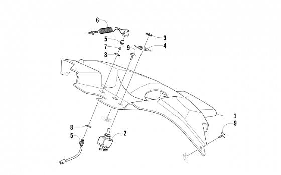 CONSOLE AND SWITCH ASSEMBLY