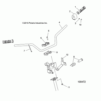 STEERING, HANDLEBAR and CONTROLS - A20SEF57D5 (100472)