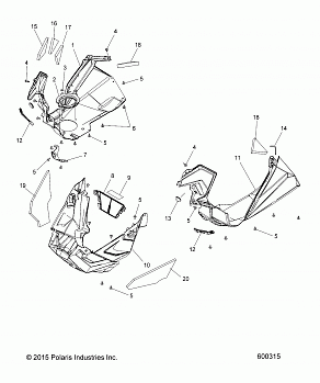 BODY, FENDERS AND NOSEPAN ASM. - S17EEG6PSA/PSL (600315)