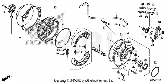 REAR BRAKE PANEL