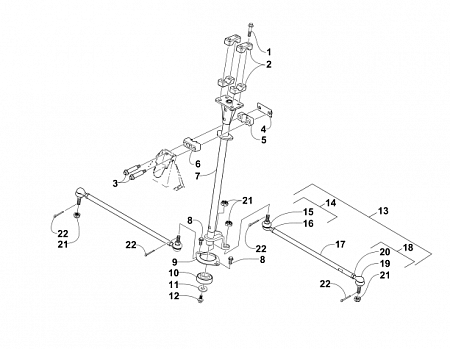 STEERING ASSEMBLY (UP TO VIN: 250000)