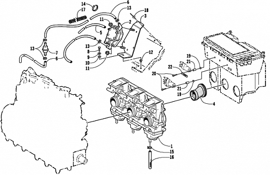 CARBURETOR AND FUEL PUMP ASSEMBLY