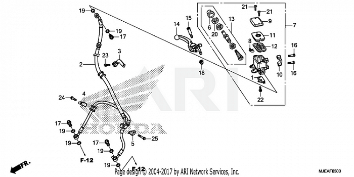 FRONT BRAKE MASTER       CYLINDER (1)