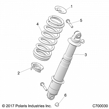 SUSPENSION, REAR SHOCK MOUNTING - R19RSE99A (C700030)