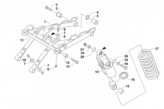 REAR SUSPENSION FRONT ARM ASSEMBLY