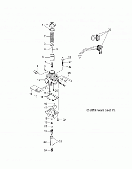 ENGINE, CARBURETOR and CHOKE - S20CEA5BSL (49SNOWCARBURETOR14550)