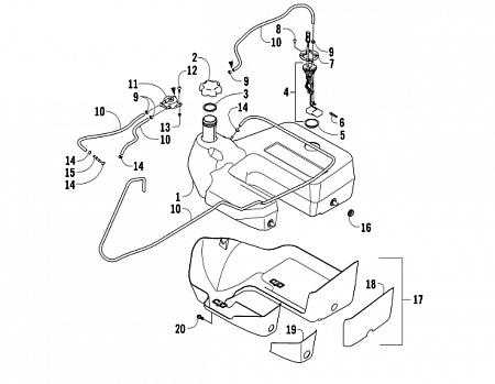 GAS TANK ASSEMBLY