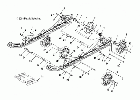REAR SUSPENSION (M-10) - S05ND4BS (4992649264B14)