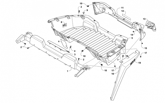 CARGO BOX AND TAILLIGHT ASSEMBLY