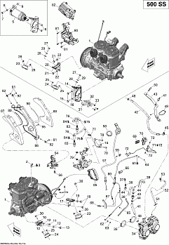 Engine And Engine Support 500SS