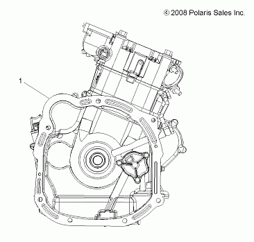 ENGINE, SHORT BLOCK - A13ZN5EFF (49ATVENGINE09SPXP550)