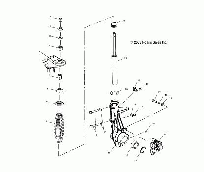 FRONT STRUT - A01CD32FB (4964026402B007)