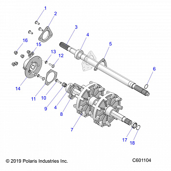 DRIVE TRAIN, JACKSHAFT and DRIVESHAFT - S20CFE5BSL (C601104)